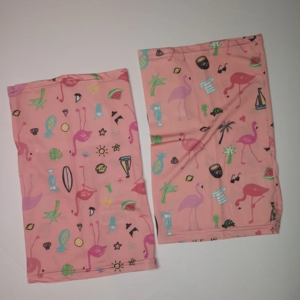 Girls 2pk Neck Gaiter Bandanas Face Mask S…